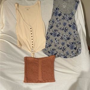 3 American Eagle Tops - Various Sizes